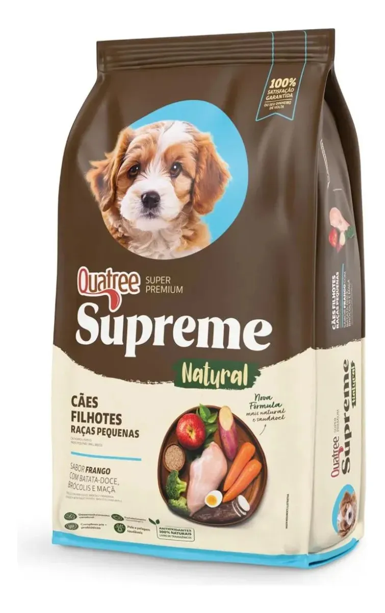 Ração Quatree Supreme Cães Filhotes Raças Pequenas 2,5kg