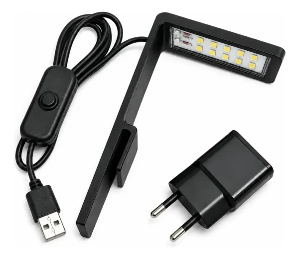 Luminária Led 5w Para Aquário Pequeno Betta Plantado Bivolt