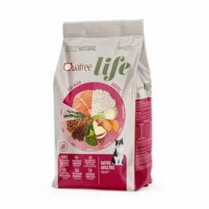 RAÇÃO QUATREE LIFE GATOS ADULTOS SALMAO 1KG