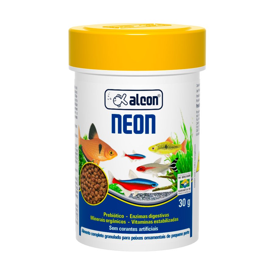 RAÇÃO PARA PEIXES ORNAMENTAIS ALCON GOLD NEON 30 GR